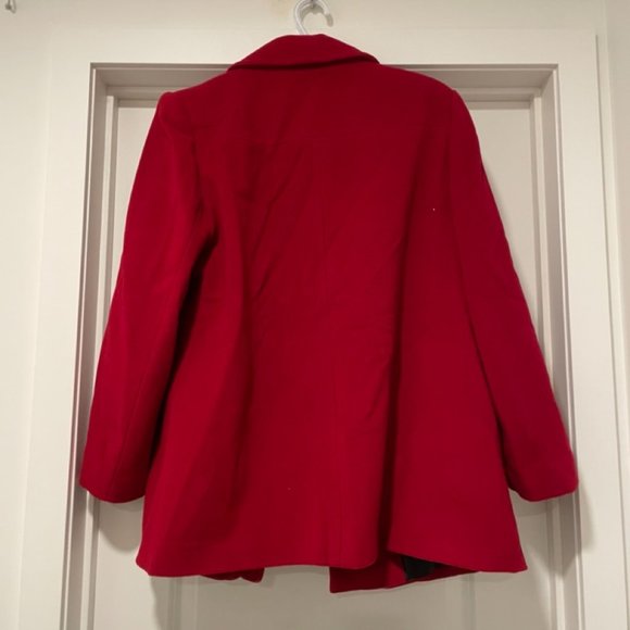Vintage - Red coat - wool & cashmere blend - Picture 2 of 5